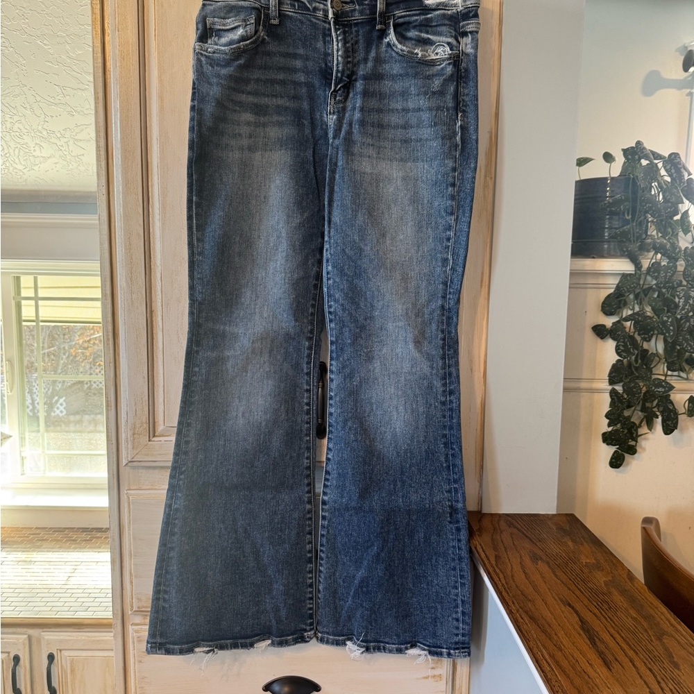 Flying Monkey Dark Blue Flare Jeans